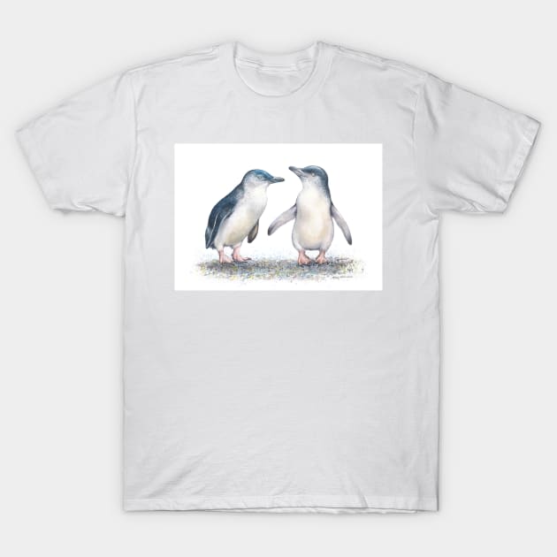 Fairy Penguin Fishing Stories - by Nadya Neklioudova T-Shirt by nadyawildlife